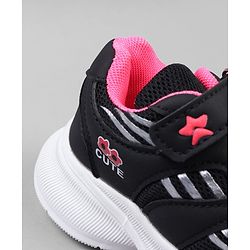 Cute Walk by Babyhug Closure Sneakers with Cute Print - Pink