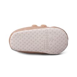 Cute Walk by Babyhug Velcro Closure Solid Colour Booties -Beige