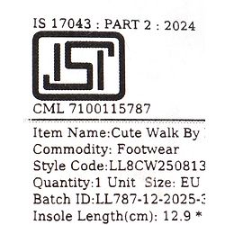 Cute Walk by Babyhug Slip On Booties with Bow Applique - Silver