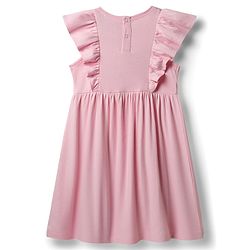 Babyhug Disney Cotton Knit Frock with Minnie Mouse Graphics and Frill Detailing PINK 6-9 Months