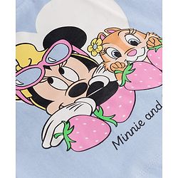 Babyhug Disney Single Jersey Knit Half Sleeves T-Shirt & Shorts Night Suit With Minnie Mouse Graphics - Multicolor