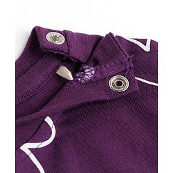 Babyhug Cotton Knit Half Sleeves T-Shirt With Heart Print - Multicolor