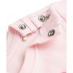 Babyhug Cotton Knit Half Sleeves T-Shirt With Butterfly Applique - Multicolor