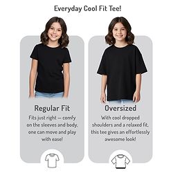 Babyhug Cotton Knit Half Sleeves Oversized T-Shirt with Strawberry Patch Detailing - Red