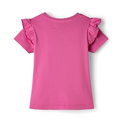 Babyhug Cotton Knit Half Sleeves T-Shirt & Capri Night Suit with Bear Print - Pink