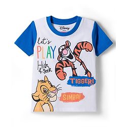 Babyhug Disney Single Jersey Knit Half Sleeves T-Shirt With Disney Graphics - Multicolor