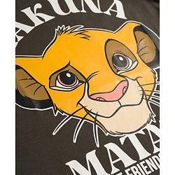 Babyhug Disney 100% Cotton Knit Half Sleeves T-Shirt With Lion King Graphic - Grey