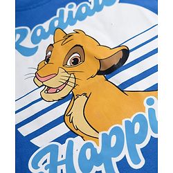 Babyhug Disney 100% Cotton Knit Half Sleeves T-Shirt With Lion King Graphic - Blue