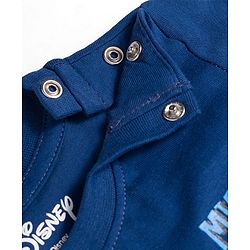Babyhug Disney Single Jersey Knit Half Sleeves T-Shirt With Front & Back Mickey Mouse Graphics - Navy Blue