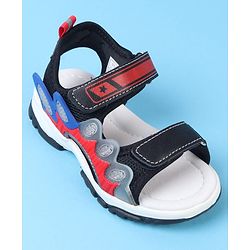 Cute Walk by Babyhug Velcro Closure Sandals - Black