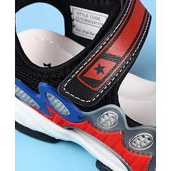 Cute Walk by Babyhug Velcro Closure Sandals - Black