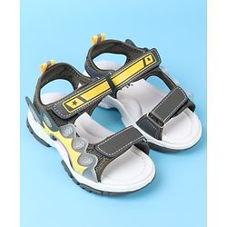 Cute Walk by Babyhug Velcro Closure Sandals - Black