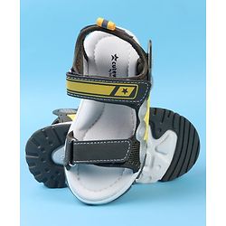 Cute Walk by Babyhug Velcro Closure Sandals - Black