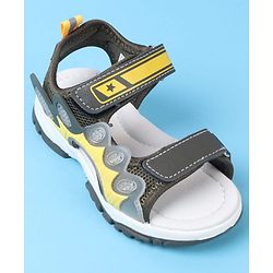 Cute Walk by Babyhug Velcro Closure Sandals - Black
