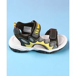 Cute Walk by Babyhug Velcro Closure Sandals - Black