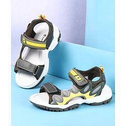 Cute Walk by Babyhug Velcro Closure Sandals - Black