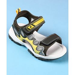 Cute Walk by Babyhug Velcro Closure Sandals - Black