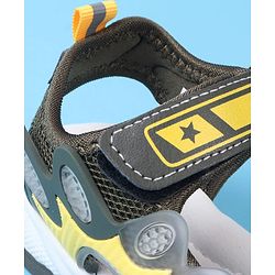 Cute Walk by Babyhug Velcro Closure Sandals - Black