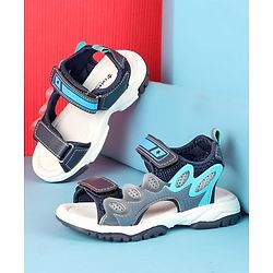 Cute Walk by Babyhug Velcro Closure Sandals - Black
