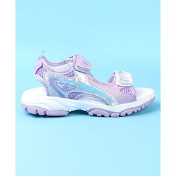 Cute Walk by Babyhug Velcro Closure Sandals with Glitter Print - Pink