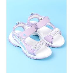 Cute Walk by Babyhug Velcro Closure Sandals with Glitter Print - Pink
