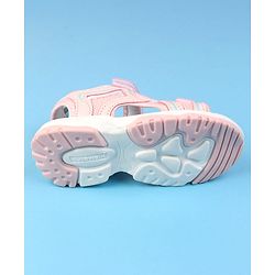 Cute Walk by Babyhug Velcro Closure Solid Colour Sandals - Pink