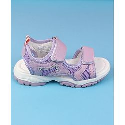 Cute Walk by Babyhug Velcro Closure Solid Colour Sandals - Pink