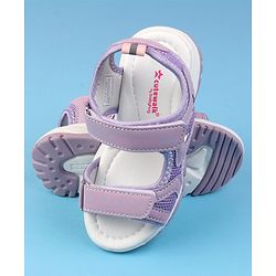 Cute Walk by Babyhug Velcro Closure Solid Colour Sandals - Pink