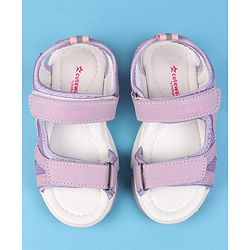 Cute Walk by Babyhug Velcro Closure Solid Colour Sandals - Pink