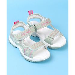Cute Walk by Babyhug Velcro Closure Solid Colour Sandals - Pink