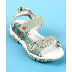 Cute Walk by Babyhug Velcro Closure Sandals with Fashion Print - Fuchsia