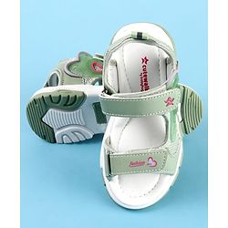 Cute Walk by Babyhug Velcro Closure Sandals with Fashion Print - Fuchsia
