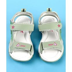 Cute Walk by Babyhug Velcro Closure Sandals with Fashion Print - Fuchsia