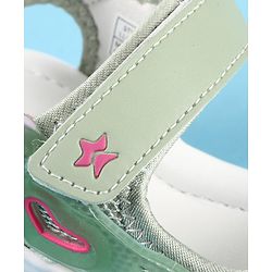 Cute Walk by Babyhug Velcro Closure Sandals with Fashion Print - Fuchsia