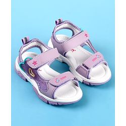 Cute Walk by Babyhug Velcro Closure Sandals with Fashion Print - Fuchsia