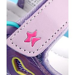 Cute Walk by Babyhug Velcro Closure Sandals with Fashion Print - Fuchsia