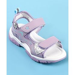 Cute Walk by Babyhug Velcro Closure Sandals with Floral Applique - Pink