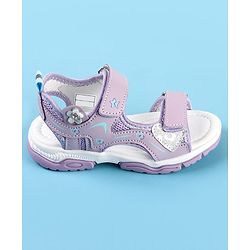 Cute Walk by Babyhug Velcro Closure Sandals with Floral Applique - Pink