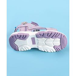 Cute Walk by Babyhug Velcro Closure Sandals with Floral Applique - Pink