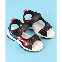 Cute Walk by Babyhug Velcro Closure Sandals with Applique - Black