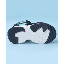 Cute Walk by Babyhug Velcro Closure Sandals with Applique - Black