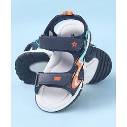 Cute Walk by Babyhug Velcro Closure Sandals with Applique - Black