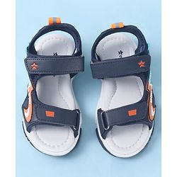 Cute Walk by Babyhug Velcro Closure Sandals with Applique - Black