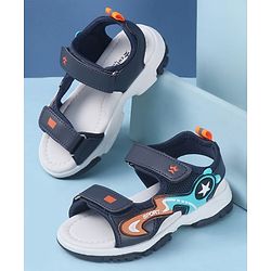 Cute Walk by Babyhug Velcro Closure Sandals with Applique - Black