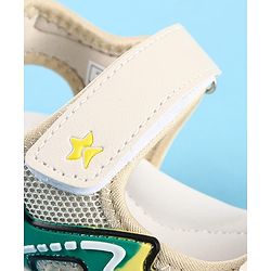 Cute Walk by Babyhug Velcro Closure Sandals with Applique - Black