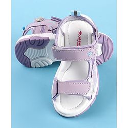 Cute Walk by Babyhug Velcro Closure Sandals with Floral Applique - Pink
