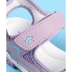 Cute Walk by Babyhug Velcro Closure Sandals with Floral Applique - Pink