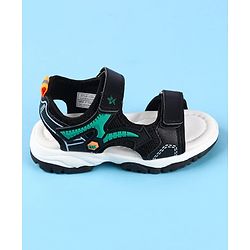 Cute Walk by Babyhug Velcro Closure Sandals with Applique -  Black