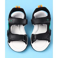 Cute Walk by Babyhug Velcro Closure Sandals with Applique -  Black