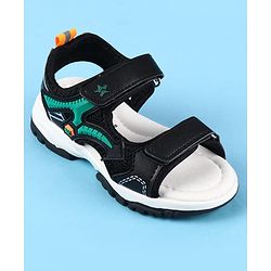 Cute Walk by Babyhug Velcro Closure Sandals with Applique -  Black